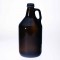 Bell Amber Glass Growler Jar Half Gallon with Lid