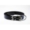 Black Leather Collar for Calf Dog 75cm