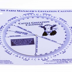 Calving  Gestation Calendar Cattle Cows Dairy