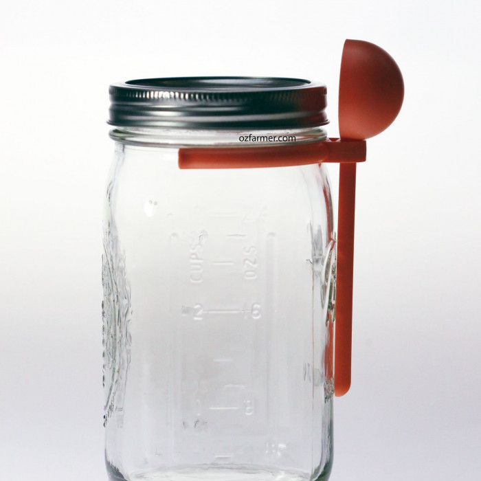 Coffee Spoon Clip Lid Attachment Suits Wide Mouth Mason Jar