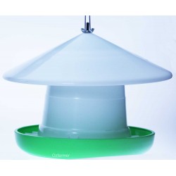 Hanging Poultry Feeder with Cover - Crown Suspension 3kg