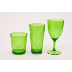 Acrylic Wine Glasses Blue or Green
