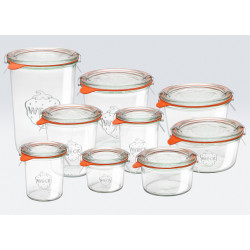 1 x 290ml Tapered Preserving Jar (Short) Complete - 740 Weck 
