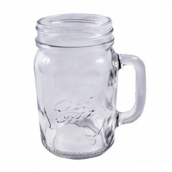 kitchen glass jars smoothies cocktails juices etc. suitable for beverages 16-ounce mason jar with handle set of 6 drinking glasses with lids and stainless steel straws milk tea 