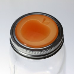 Peach Fruits Jam Lids Suits Regular Mouth Mason Jar Set of 4