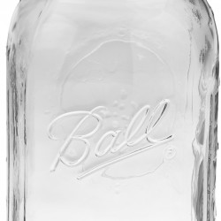 1 x Quart REGULAR Mouth Glass Jar and BPA Free Lid Ball Mason - SINGLE