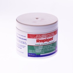 Rapigel 250g Tub for Treatment of Muscle Pain and Arthritis Dogs, Horses