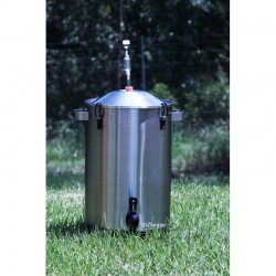 Stainless Steel Fermenter 23L Mangrove Jacks Beer with bung and airlock
