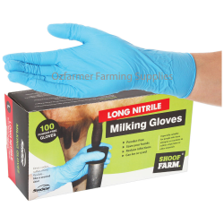 Milking Gloves Long Nitrile